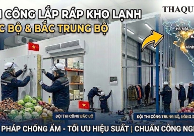 Dịch vụ thi công lắp đặt kho lạnh tại các tỉnh miền Bắc và Bắc Trung Bộ